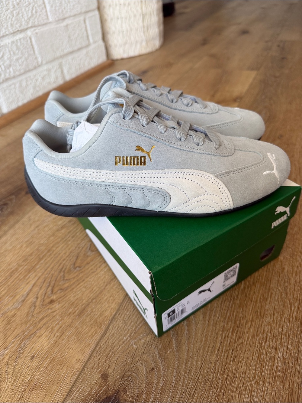 Puma Women's Light Gray Suede Speedcats - Picture 3 of 3